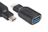CLUB3D CAA-1521 kabel kønsskifter USB Type C 3.1 Sort