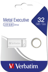 Verbatim Metal Executive USB-nøgle 32 GB USB Type-A 2.0 Sølv