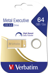 Verbatim Metal Executive USB-nøgle 64 GB USB Type-A 3.2 Gen 1 (3.1 Gen 1) Guld