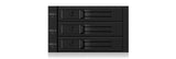 ICY BOX IB-563SSK 2x 5,25" Opbevaring drev bakke Sort