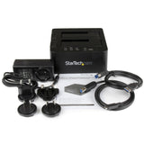 StarTech.com SDOCK2U313R kopienhed til digital medie HDD duplikator Sort 2 Kopier