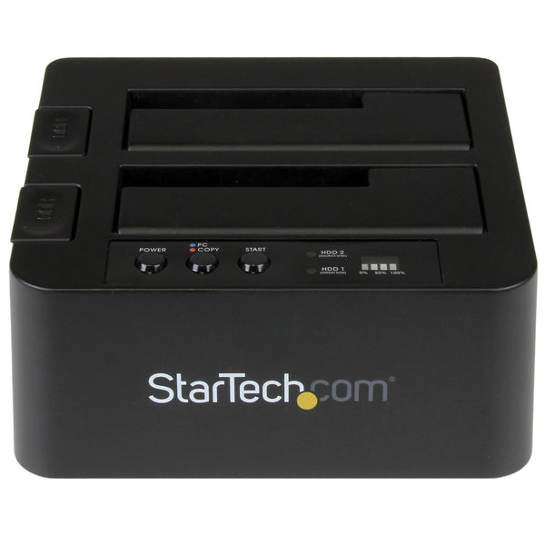 StarTech.com SDOCK2U313R kopienhed til digital medie HDD duplikator Sort 2 Kopier