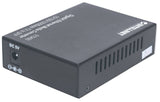 Intellinet 510493 netværksomformer til medie 1000 Mbit/s Sort
