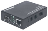 Intellinet 510493 netværksomformer til medie 1000 Mbit/s Sort