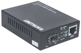 Intellinet 510493 netværksomformer til medie 1000 Mbit/s Sort