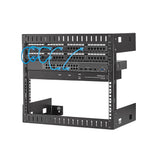 StarTech.com RK812WALLO stativ 8U Vægmonteret stativ Sort
