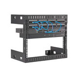 StarTech.com RK812WALLO stativ 8U Vægmonteret stativ Sort