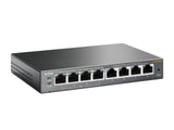 TP-Link TL-SG108PE Administreret L2 Gigabit Ethernet (10/100/1000) Strøm over Ethernet (PoE) Sort