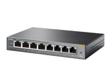 TP-Link TL-SG108PE Administreret L2 Gigabit Ethernet (10/100/1000) Strøm over Ethernet (PoE) Sort