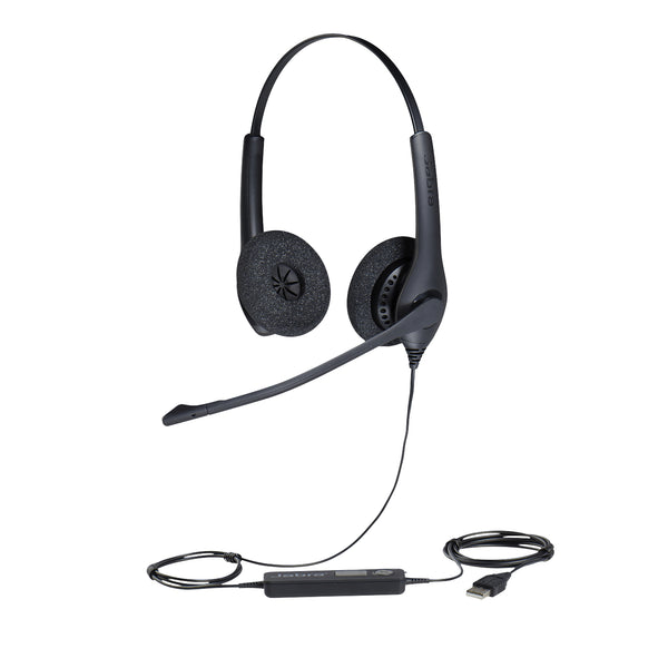 Jabra Biz 1500 Headset Ledningsført Kontor/Callcenter USB Type-A Bluetooth Sort