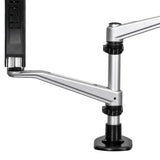 StarTech.com ARMDUAL30 skærmbeslag og -stativer 76,2 cm (30") Skrivebord Sort, Sølv