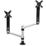 StarTech.com ARMDUAL30 skærmbeslag og -stativer 76,2 cm (30") Skrivebord Sort, Sølv