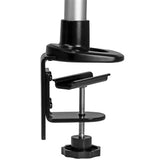StarTech.com ARMDUAL30 skærmbeslag og -stativer 76,2 cm (30") Skrivebord Sort, Sølv