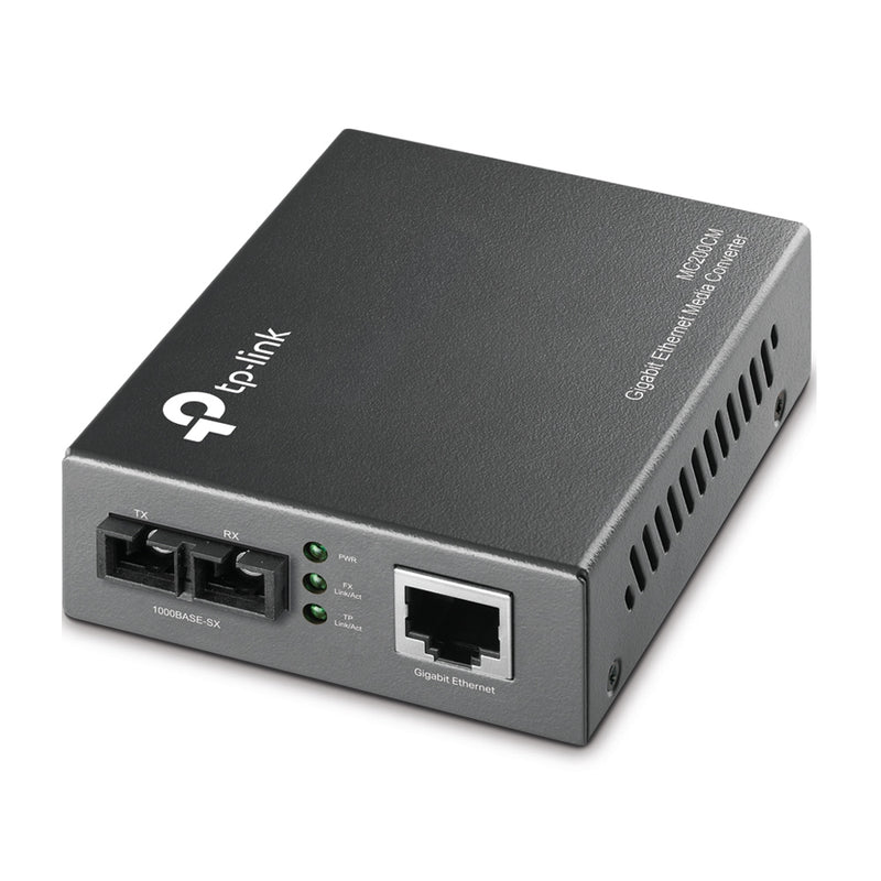 TP-Link MC200CM V3 netværksomformer til medie Intern 1000 Mbit/s 850 nm Multitilstand Sort