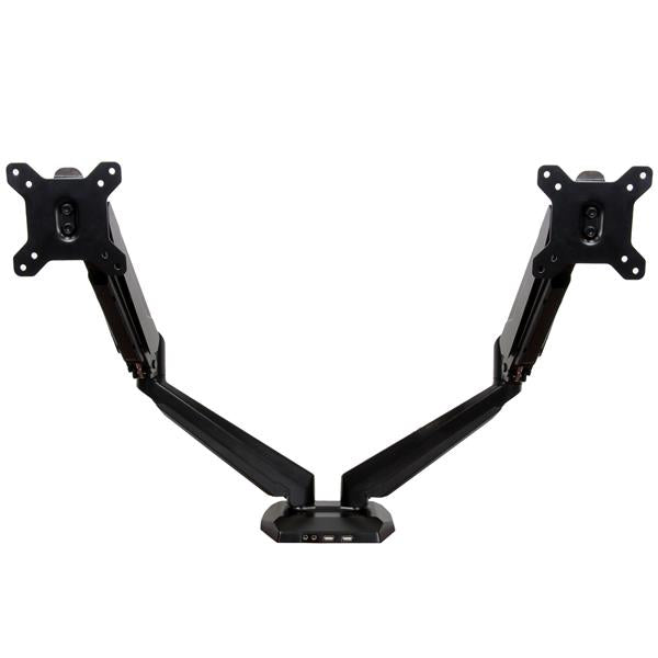 StarTech.com ARMSLIMDUO skærmbeslag og -stativer 76,2 cm (30") Skrivebord Sort