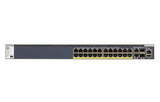 NETGEAR M4300-28G-PoE+ Administreret L2/L3/L4 10G Ethernet (100/1000/10000) Strøm over Ethernet (PoE) 1U Sort