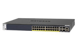 NETGEAR M4300-28G-PoE+ Administreret L2/L3/L4 10G Ethernet (100/1000/10000) Strøm over Ethernet (PoE) 1U Sort
