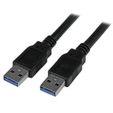 StarTech.com USB3SAA3MBK USB-kabel USB 3.2 Gen 1 (3.1 Gen 1) 3 m USB A Sort