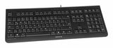 CHERRY KC 1000 tastatur Universel USB AZERTY Belgisk Sort