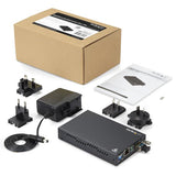 StarTech.com ET91000SM10 netværksomformer til medie 2000 Mbit/s 1310 nm Enkeltilstand Sort