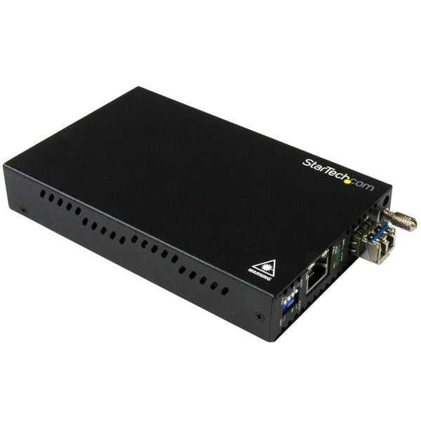 StarTech.com ET91000SM10 netværksomformer til medie 2000 Mbit/s 1310 nm Enkeltilstand Sort