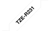 Brother TZE-R231 etiketbånd Sort på hvid