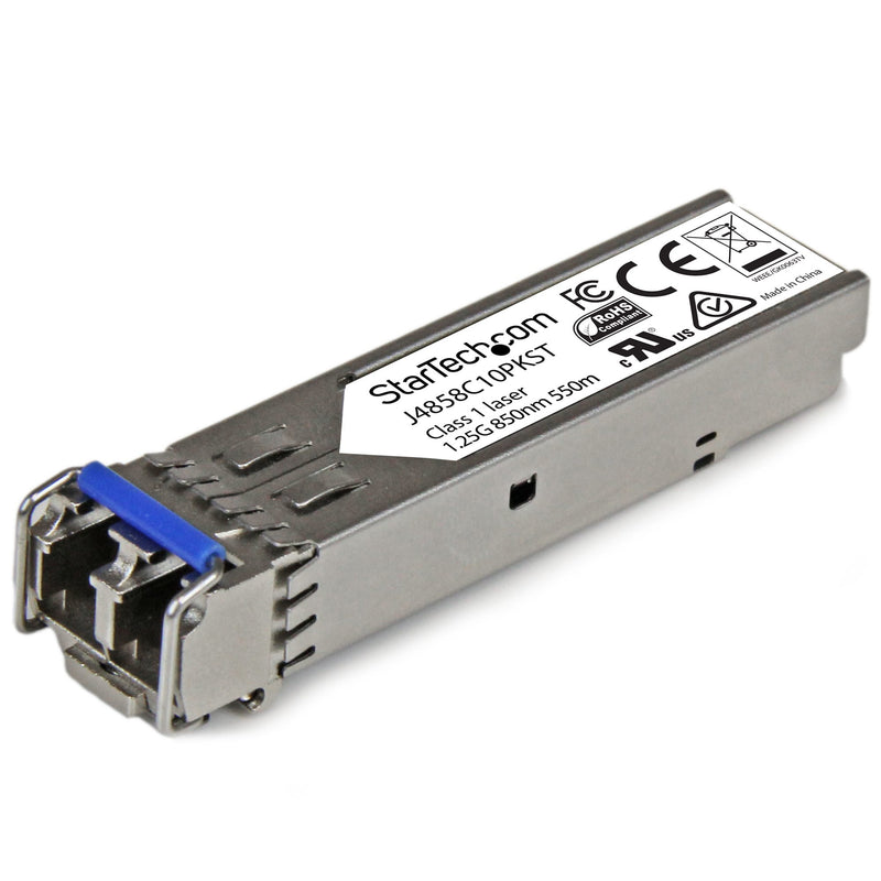 StarTech.com J4859C10PKST modul til netværksmodtager Fiberoptisk 1250 Mbit/s SFP 1310 nm