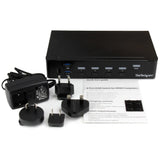 StarTech.com SV431HDU3A2 KVM Switch Stativ-montering Sort