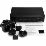 StarTech.com SV431DPU3A2 KVM Switch Stativ-montering Sort
