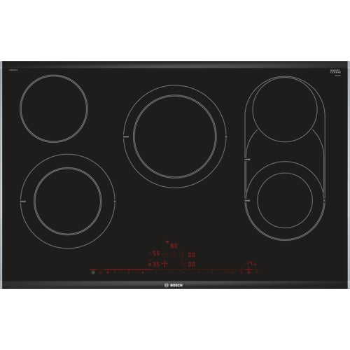 Bosch Serie 8 PKM875DP1D kogeplade Sort, Rustfrit stål Indbygget Keramisk 5 zone(s)