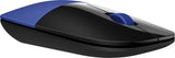 HP Z3700 Blue Wireless Mouse mus Kontor Ambidextrous RF trådløst Optisk 1200 dpi