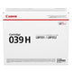 Canon 039H tonerpatron 1 stk Original Sort