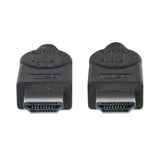 Manhattan 308816 HDMI-kabel 1 m HDMI Type A (Standard) Sort