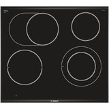 Bosch Serie 8 PKN675DP1D kogeplade Sort, Rustfrit stål Indbygget Keramisk 4 zone(s)
