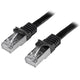 StarTech.com N6SPAT2MBK netværkskabel Sort 2 m Cat6 SF/UTP (S-FTP)