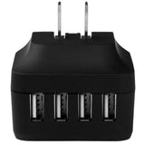 StarTech.com USB4PACBK oplader til mobil enhed Universel Sort Vekselstrøm Indendørs