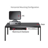 StarTech.com RK419WALLV stativ 4U Vægmonteret stativ Sort