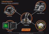 Thrustmaster T-16000M FCS Flight Pack Sort USB Joystick Analog/digital MAC, PC