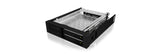 ICY BOX IB-2227StS 8,89 cm (3.5") Opbevaring drev bakke Sort
