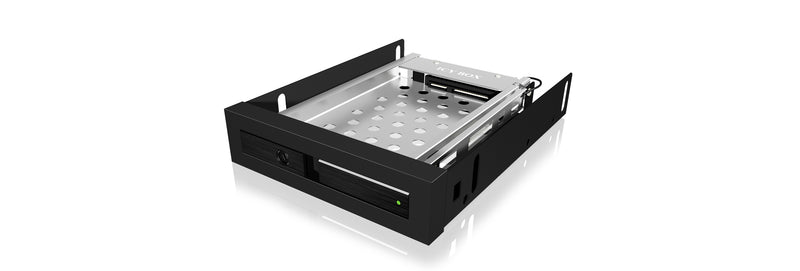 ICY BOX IB-2217StS 8,89 cm (3.5") Opbevaring drev bakke Sort