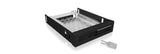 ICY BOX IB-2217StS 8,89 cm (3.5") Opbevaring drev bakke Sort