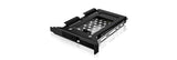 ICY BOX IB-2207StS 8,89 cm (3.5") Opbevaring drev bakke Sort