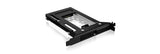 ICY BOX IB-2207StS 8,89 cm (3.5") Opbevaring drev bakke Sort