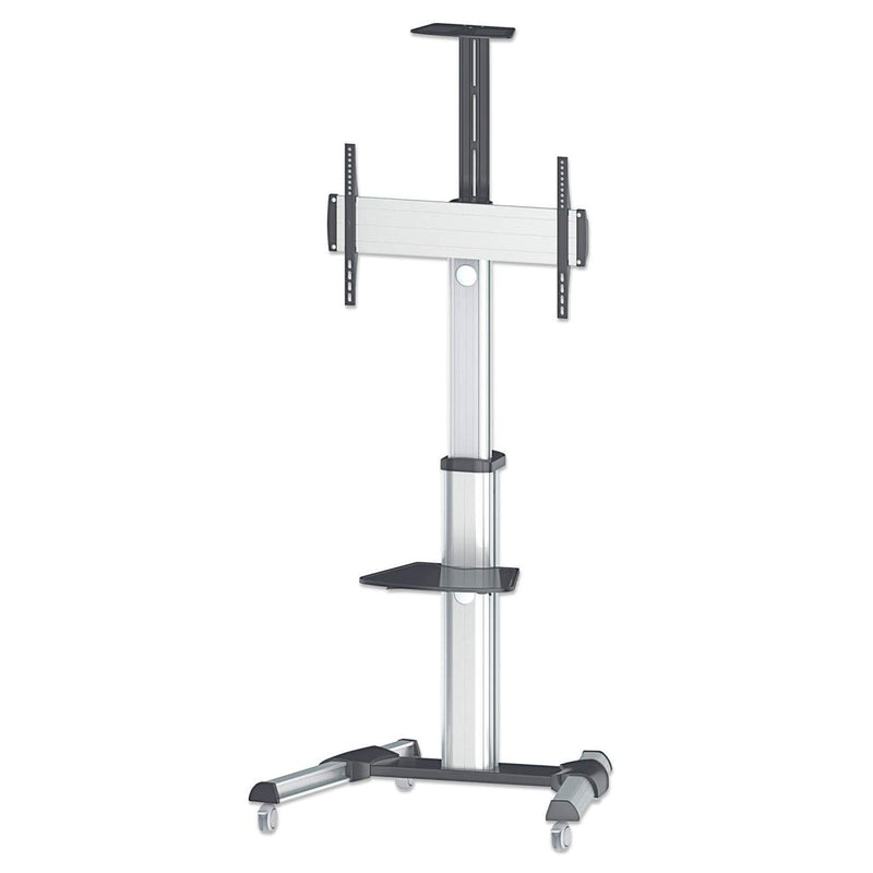 Manhattan 461245 skærmbeslag og -stativer 177,8 cm (70") Gulv Sort, Sølv
