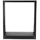 StarTech.com 2POSTRACK12 stativ 12U Fritstående reol Sort