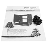 StarTech.com WALLSHELF8U stativ 8U Vægmonteret stativ Sort