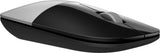 HP Z3700 Silver Wireless Mouse mus Kontor Ambidextrous RF trådløst Optisk 1200 dpi