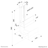 Neomounts CPU-D200SILVER CPU holder Skrivebordsmonteret CPU-holder Sølv