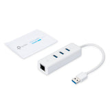 TP-Link UE330 dockingstation Ledningsført USB 3.2 Gen 1 (3.1 Gen 1) Type-A Hvid