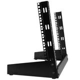 StarTech.com RK8OD stativ 8U Fritstående reol Sort